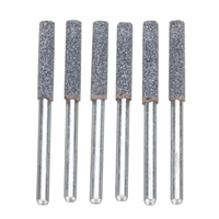 6Pcs 5/32 Pouces Diamant Grinder Meule Chainsaw Chaîne Aiguiseur 3mm Shank Drill Adaptateur