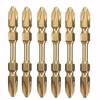 6pcs 65mm PH2 Embouts de tournevis électriques antidérapants Embouts de tournevis double tête magnétiques