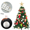 6pcs 6/8/10 cm boules de boule de neige de noël ornements de fête babiole décorations darbre de Noël