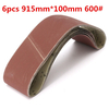 6pcs 915mm * 100 mm alumine bandes abrasives 600 papier abrasif auto oxyde d