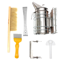 6pcs Apiculture Outils Kit Abeille Hive Fumeur Abeille Garder Apiculture Accessoire