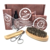 6pcs barbe soins peigne barbe baume barbe brosse à huile toilettage styling outils kit
