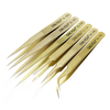 6pcs BGA précision ponçage dor pinces pinces set outil de réparation de pinces en acier inoxydable antistatique