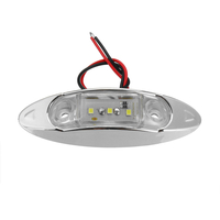 6pcs blanc 3LED 24V indicateur de marqueur latéral lumière de dégagement lampe camion remorque camion van