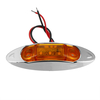 6pcs blanc 3LED 24V indicateur de marqueur latéral lumière de dégagement lampe camion remorque camion van