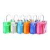 6pcs coloré serrure du cadenas en coupe visible transparent choisir pour la formation pratique de serrurerie