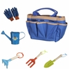 6pcs enfants outils de jardinage enfants pelle pelle fourche ensemble sac fourre-tout jardin cour
