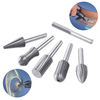 6pcs fraise de meulage de fraise de routeur fixe loutil rotatoire en bois en plastique de broyeur