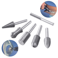 6pcs fraise de meulage de fraise de routeur fixe loutil rotatoire en bois en plastique de broyeur