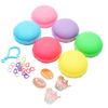 6PCS Macaron Slime Macaroon 5.5cm Boue Crystalline Bouche de Caoutchouc en Argile Intelligent Gomme à Main Plasticine Br