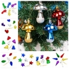 6pcs Noël arbre de Noël suspendu décoration bottes étoiles pommes de pin