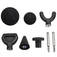 6pcs pointe de massage à percussion et 2pcs 75mm tige allongée pour jigsaw masseur adaptateur attachement Worx