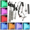 6pcs rgb LED néons lumière flexible pour vtt moto automatique et télécommande