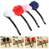 6pcs Rose fleurs épingles à cheveux poignées Clips accessoires pour la noce