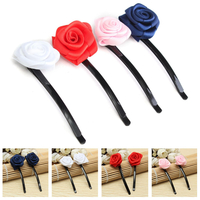 6pcs Rose fleurs épingles à cheveux poignées Clips accessoires pour la noce