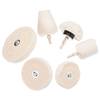 6pcs tampon de polissage kit de tampons de roue de vadrouille de polissage pour tampons de forage roues polonaises