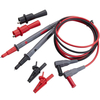 6pcs Test plomb fileté Alligator Clips Alligator Clip de sécurité pour multimètre universel Meter