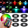 6Pcs Universel Colorful RGB LED Voiture Rock Lights RF Double Télécommande 5050 72 Led Étanche IP68 Économie Dénerg