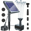 6V 2W / 7V 1.4W 1705L/H DC Pump Solar Swimming Pool Landscane Fountain Aquarium Submersible,  Rockery Fountain Garden Sol