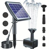 6V 2W / 7V 1.4W 1705L/H DC Pump Solar Swimming Pool Landscane Fountain Aquarium Submersible,  Rockery Fountain Garden Sol