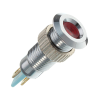 6V 8mm LED voyant davertissement de panneau de tableau de bord imperméable à leau