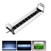 6W 20 LED Aquarium Fish Tank Panneau Clair Bleu + Lampe Blanche Réglable En Aluminium