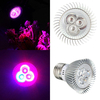 6w e27 rouge + bleu LED plante grandir fleur de lumière de la lampe globe hydroponique ampoule 85-265V