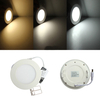 6W panneau rond ultra mince LED lampe vers le bas lumière 85-265V