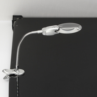 6X Support de fixation de table de bureau LED Lampe loupe éclairée Tuyau métallique Loupe