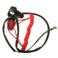 7 / moto 8inch atv urgence quad engine kill switch attache 