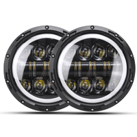 7 "lampe frontale de phares de projection LED ronds de 60W salut / faisceau bas pour Jeep Wrangle