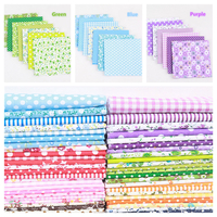 7 PCS Quilting Bundle Patchwork Coton Tissu à la main DIY Couture Artisanat Floral