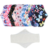 7 Pcs Soft Lavable Menstrual Menst Panty Pad Sac Débit Régulier Organique Réutilisable