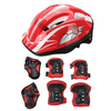 7 pièces / ensemble enfants garçon fille casque de sécurité genouillères coudières pour cyclisme skate vélo équitation