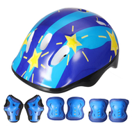 7 pièces / ensemble garçons filles enfants casque de sécurité genou coude poignet pour patin à vélo