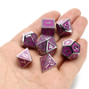 7 pièces dés multifaces dés polyédriques en métal lourd ensemble de jeux de rôle dés avec sac