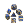 7 pièces ensemble de dés polyédriques en métal robuste dés multifaces Antique RPG jeu de rôle dés