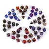 7 pièces Galaxy dés polyédriques pour donjons Dragons jeux D20 D12 D10 D8 D6 D4 + sac