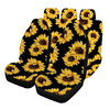 7 pièces housses de siège de voiture universelles accessoires intérieurs de coussin de Protection lavable