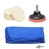 7 pièces Kit de disque de polissage serviette de roue en laine voiture verre pare-brise fenêtre outils de suppression de