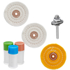 7 pièces polissage cire polissage perceuse ronde tissu pâte laine tampon ensemble voiture polisseuse