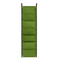 7 Poches Tenture murale Sac de plantation Jardinière verticale Jardin de fleurs en herbe