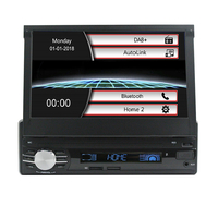 7 pouces 1 din voiture lecteur DAB + FM Radio AM MP5 1080P écran tactile caméra de recul bluetooth mains libres autoradi