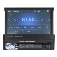7 pouces 1 DIN voiture Radio stéréo Auto MP5 MP4 Lecteur de DVD MP3 Écran tactile Bluetooth rétractable USB AUX FM Suppo