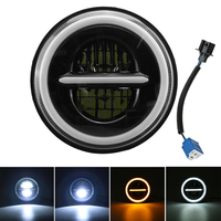 7 pouces DRL LED phare Hi / Lo faisceau Halo clignotant lampe pour Harley / JEEP / Wrangler voiture camion moto