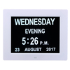 7 pouces LED Calendrier numérique Horloge Extra Large Heure Jour Semaine Mois Année