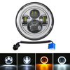 7 pouces LED phare projecteur angle yeux salut / bas DRL clignotant lampe pour Jeep moto