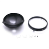 7 pouces moto phare logement noir en aluminium phare couverture shell shell bol de montage