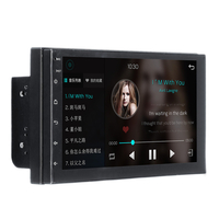 7 pouces pour Android 8.0 autoradio stéréo Quad Core 1 + 16G 2 DIN 2.5D MP5 lecteur WIFI FM Support arrière Carema