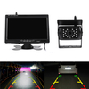 7 pouces TFT LCD moniteur de vue arrière de voiture avec PAL NTSC 120 ° grand angle de vision nocturne LED Kit de téléco